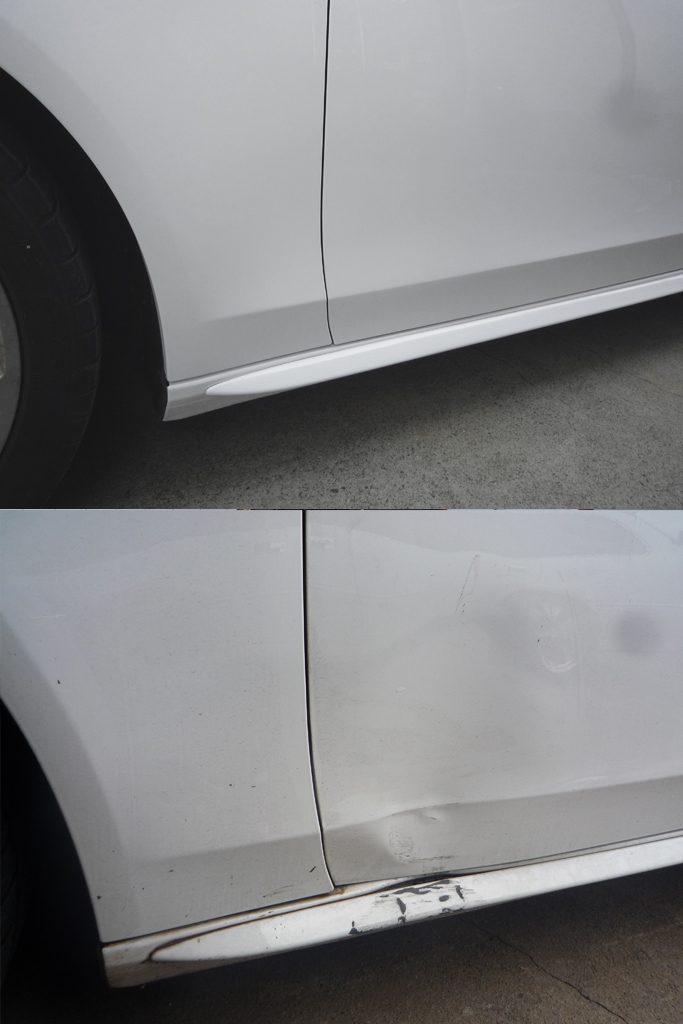 Audi A4:修理前・修理後写真